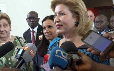 Yamoussoukro : La première Dame Dominique Ouattara émerveillée par ce qu'elle a vu à l'hôpital catholique St Joseph Moscati