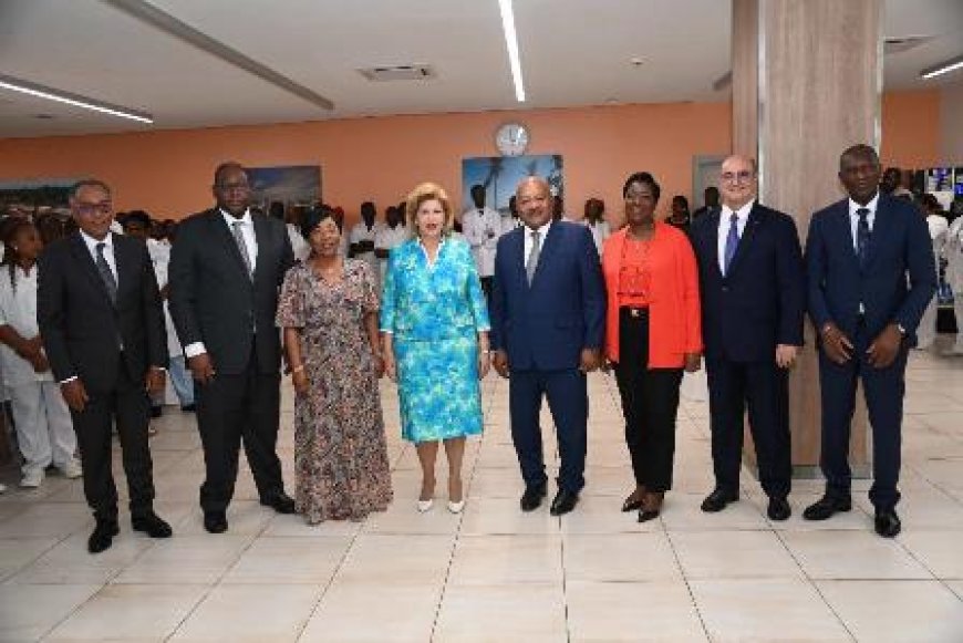 Hôpital Mère-enfant de Bingerville : Dominique Ouattara rend hommage au personnel