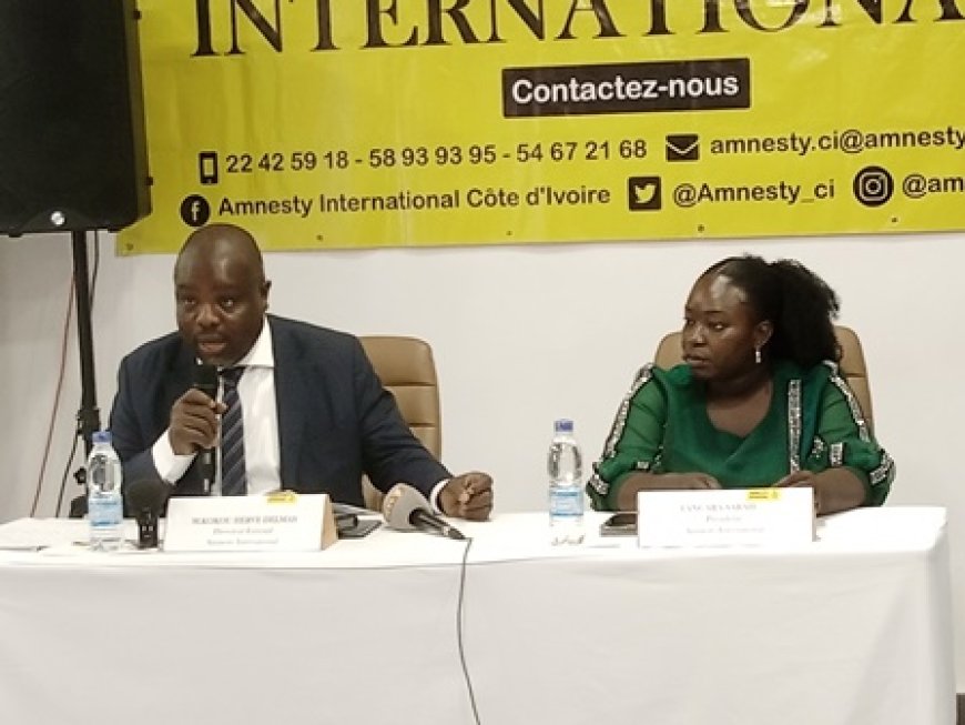 Amnesty international Côte-d’Ivoire a donné le rapport annuel de la situation de droit humain en s’accentuant sur le déguerpissement