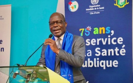 Journée Mondiale de la Santé : Le Ministre Pierre Dimba parle de la victoire de l'OMS en Côte d'Ivoire et présente la politique ivoirienne pour la lutte contre les maladies émergentes