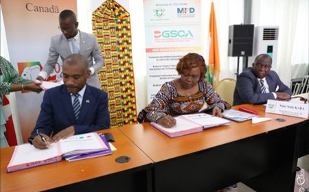 PND 2021-2025 : la Côte d’Ivoire et le Canada signent un mémorandum d'accord cadre et neuf protocoles de projets d'un montant de 25 milliards FCFA