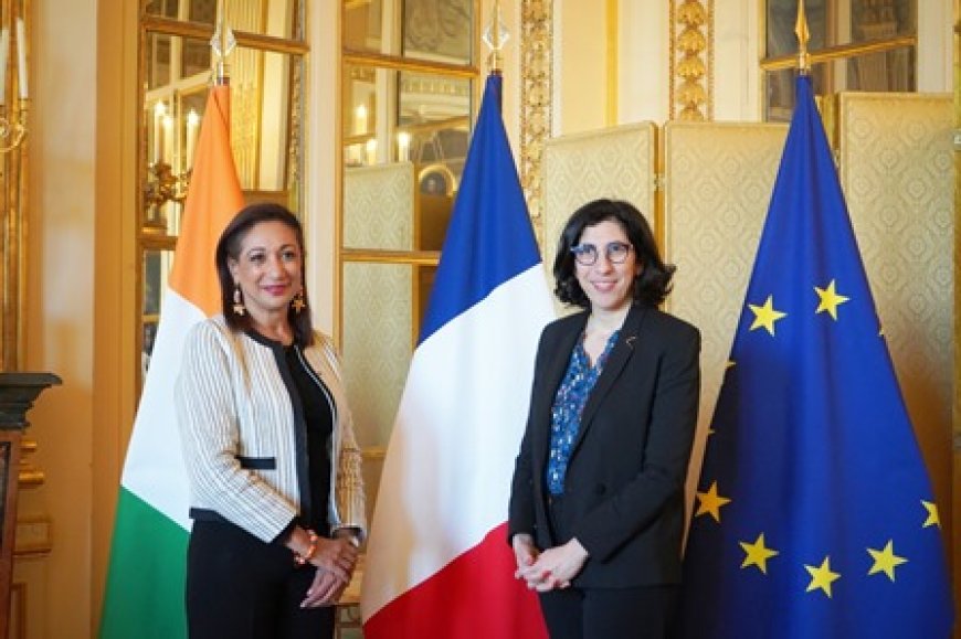 Coopération culturelle : la ministre Françoise Remarck et son homologue française Rima Abdul Malak évoquent le retour du Tam Tam parleur ‘’Djidji Ayokwè’’