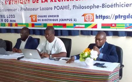 1ère Conférence du PTR Gouvernance et Développement du CAMES : Professeur Lazare POAMÉ présente l’importance de l’éthique pour le chercheur