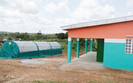 PA-PsGouv: le nouveau bâtiment de l’unité semi-industrielle de transformation de manioc du Groupement Sanata de N'Douci entièrement équipé