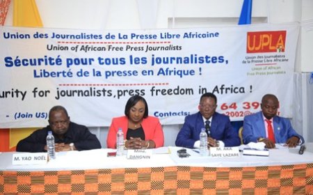 Panel UJPLA : Yao Noël (président) : ‘’ il faut respecter les textes qui régissent notre métier afin d’éviter les dérapages ‘’