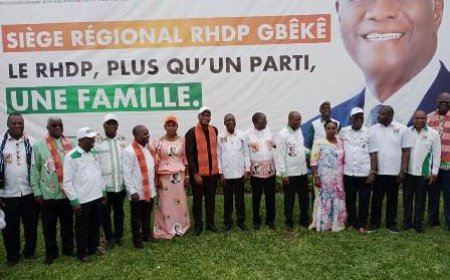 Région de Gbêkè : Les candidats RHDP pour les élections locales présentées officiellement aux populations