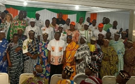 Bouaké / élections régionales et municipales 2023 : Ahoussou Jeannot Kouadio implique la chefferie traditionnelle pour l'élection des candidats Rhdp.