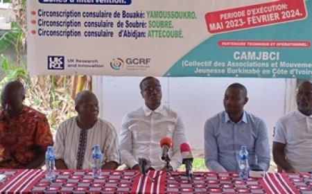 Lutte contre la pauvreté et l’inégalité entre les peuples : Les Burkinabés résidant à Yamoussoukro instruits sur les mécanismes du projet Mideq