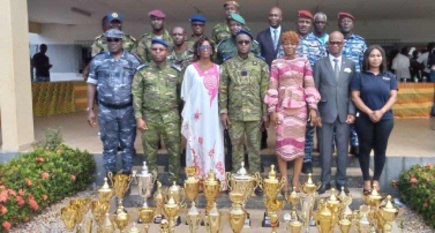 Zambakro / 2 ème Semaine sportive de l’AFA L’Académie militaire sur la plus haute marche du podium