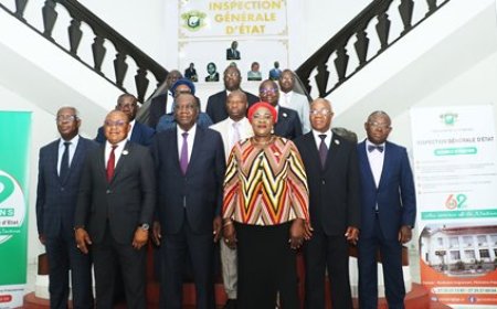 Coopération institutionnelle : Théophile Ahoua N’doli échange avec les membres de la commission parlementaire en charge de l'évaluation des politiques publiques