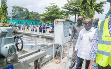 Assainissement et Hydraulique : le ministre Bouaké Fofana effectue une visite de terrain de plusieurs ouvrages dans le District d'Abidjan