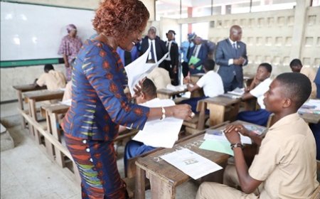 Démarrage des épreuves écrites du BEPC, session 2023 : la ministre Mariatou Koné réitère l'engagement du gouvernement à lutter contre la fraude