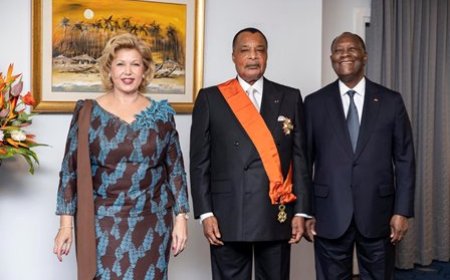 En visite officielle en Côte-d'Ivoire : le Président congolais Denis Sassou Nguesso salue la clairvoyance du Président Alassane Ouattara, qui donne des résultats