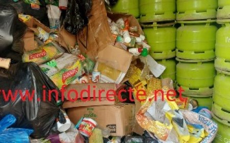 Bouaké : Le directeur régional du commerce fait une grande saisie de produits périmés sur les marchés du Gbêkê.