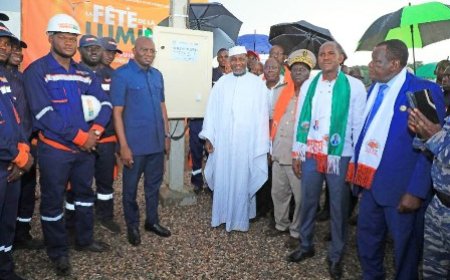 Électricité : le ministre Sangafowa-Coulibaly raccorde 8 villages du canton Napié au réseau électrique national