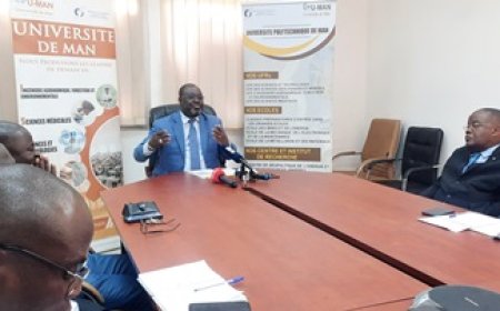 Man / Bilan de l'année académique 2022-2023 : Pr Coulibaly Lacina, président de l'université polytechnique de Man : « Nous souhaitons le démarrage effectif de la seconde phase »