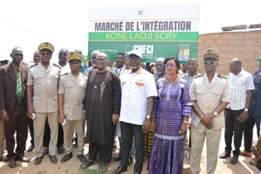 La Commission nationale des Frontières de Côte d'Ivoire inaugure des infrastructures qu'elle a construites à Laléraba (Ouangolodougou)