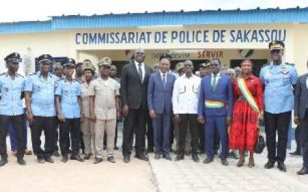 Le ministre Vagondo Diomandé met en service le premier commissariat de police de Sakassou