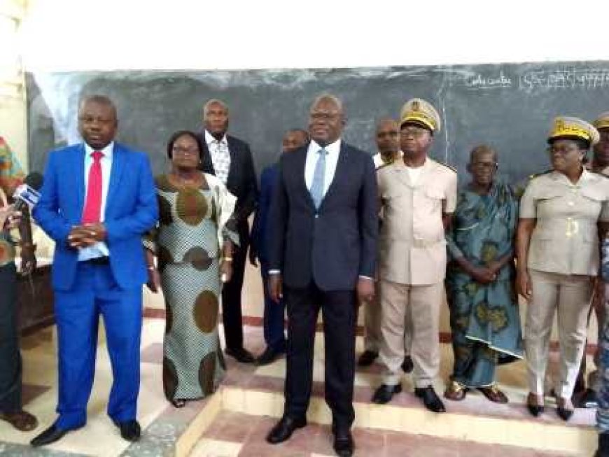 Gbêkè : Le lancement officiel du BAC 2023 se déroule à Sakassou en présence d’Emmanuel Koffi Ahoutou