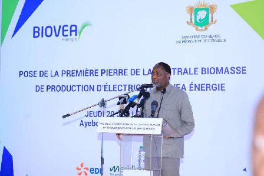 Électricité : Sangafowa-Coulibaly lance les travaux d'une centrale biomasse à Ayébo (Aboisso)