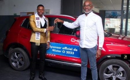 Taba Jean-Christophe Roger, Mister Côte-d’Ivoire 2023 a reçu sa voiture