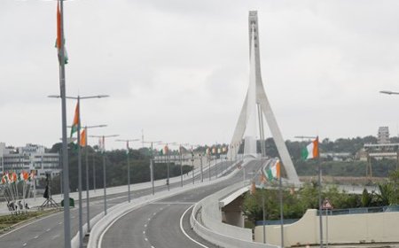 Infrastructures routières : le Président Alassane Ouattara met officiellement en service le 5ème Pont baptisé Pont Alassane Ouattara long de 630 m