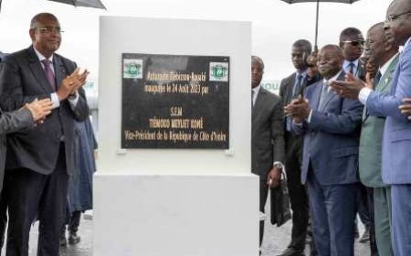 Infrastructure routière : la section Tiébissou-Bouaké de l'autoroute du Nord, d'un linéaire de 96 km, officiellement ouverte