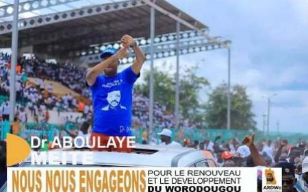 Worodougou : le Dr Abdoulaye Méité fait une démonstration de force à l'ouverture de sa campagne