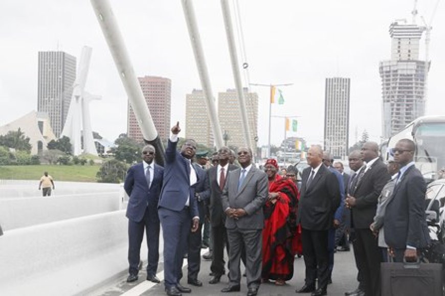 Le 5ème Pont baptisé Pont Alassane Ouattara ouvert à la circulation : un véritable soulagement pour les usagers de l'axe Plateau-Cocody