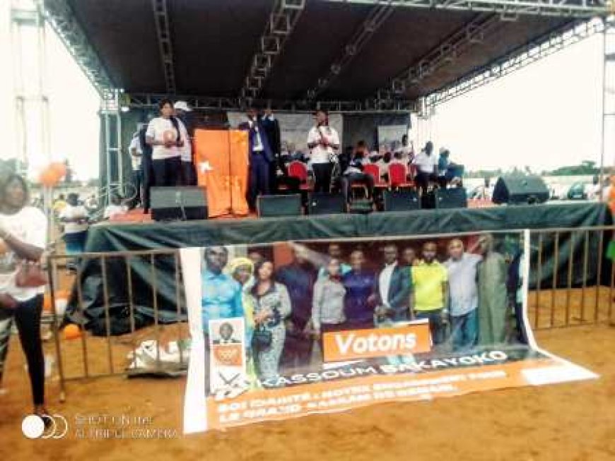 Elections municipales 2023 : Kassoum Bakayoko fait vibrer le stade municipal de Grand-Bassam