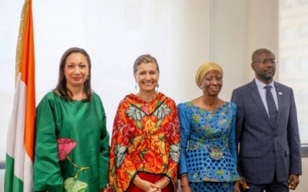 La directrice générale adjointe de l'UNESCO, Gabriela Ramos, reçue par la ministre Françoise Remarck