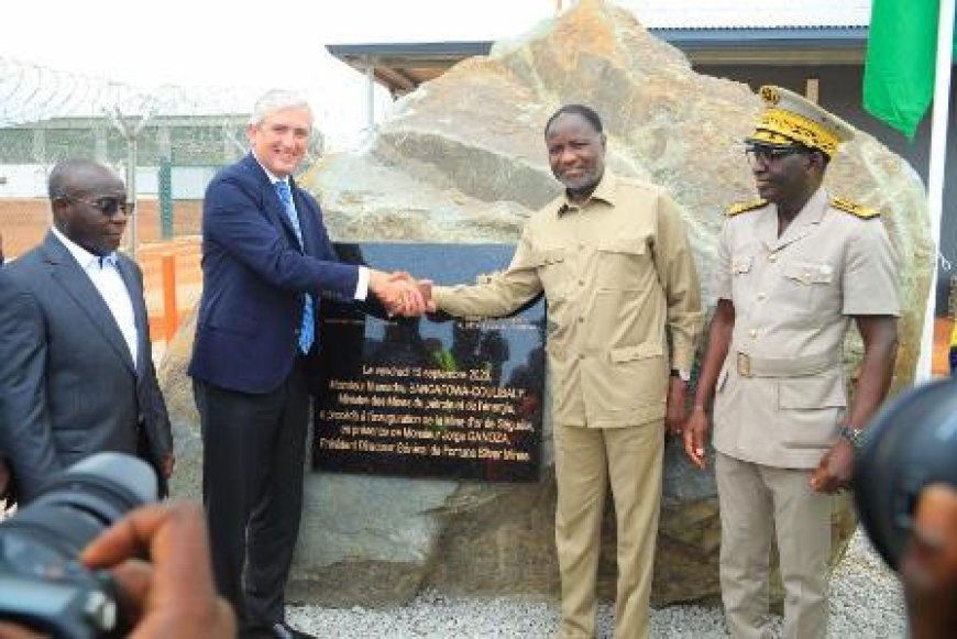 Mines : le ministre Sangafowa Coulibaly inaugure la mine d’or de Séguéla