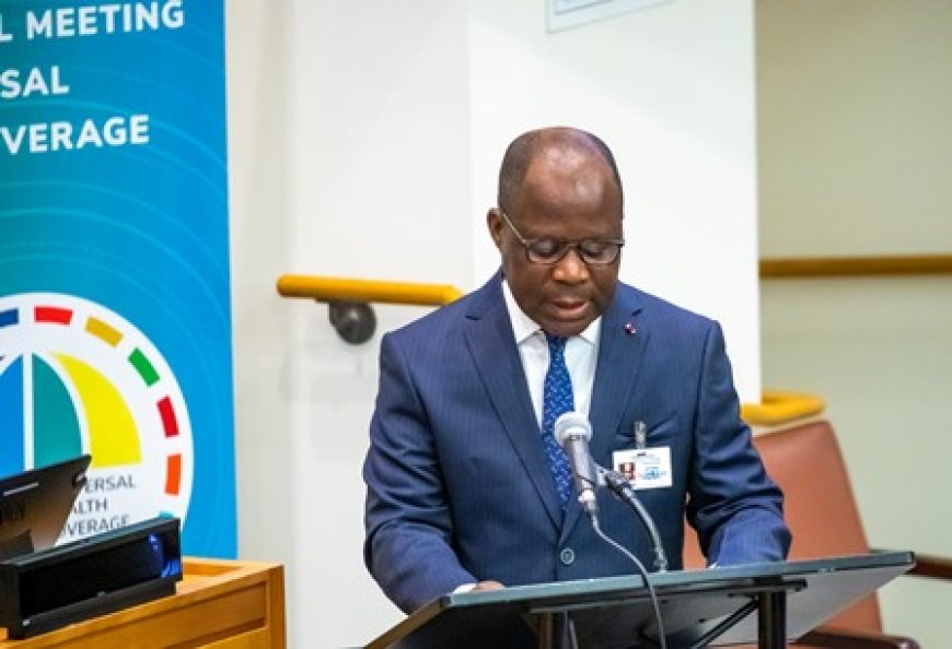 Couverture Sanitaire Universelle : L’expérience ivoirienne présentée à New-York par le ministre Pierre Dimba