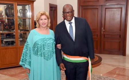 Korhogo: le nouveau  maire  présente ses attributs  à la première dame Dominique OUATTARA