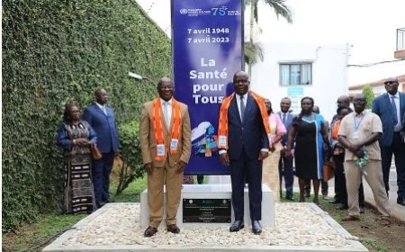 Fin de mission du représentant de l'OMS en Côte-d'Ivoire : Le Ministre Pierre Dimba rend un vibrant hommage au Dr Jean Marie Yameogo