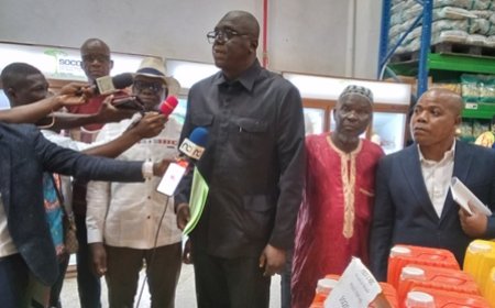 Gbêkè/Lutte contre la cherté de la vie : Le directeur régional du commerce s’imprègne du prix des denrées de premières nécessités sur le marché