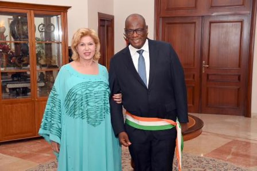 Korhogo: le nouveau  maire  présente ses attributs  à la première dame Dominique OUATTARA