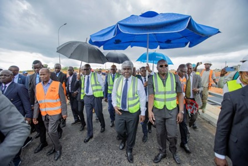 Visite des chantiers de la Sortie Est d'Abidjan et de la Y4 : le Premier Ministre Beugré Mambé donne un délai de quarante-cinq jours à l'entreprise pour achever les travaux de la Y4