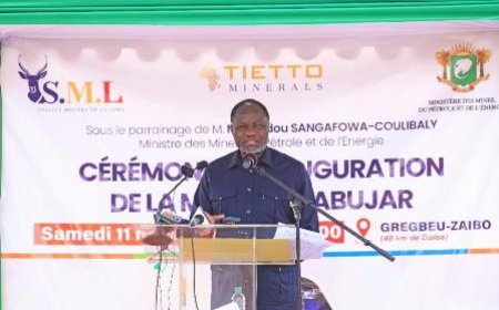 Inauguration de la mine d’or de la Lobo, à Daloa : un projet  de 168 milliards de FCFA