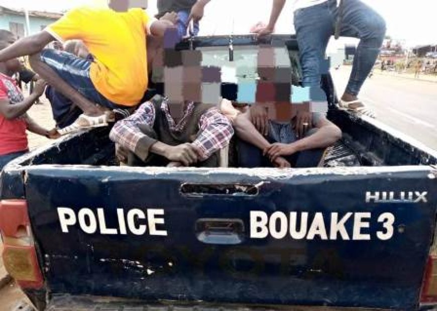 Bouaké : La police met fin aux activités de plusieurs délinquants.