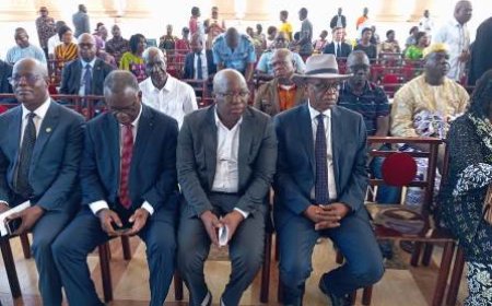 Korhogo : famille GBON  Messe commémorative des 30 ans de décès de Félix Houphouët-Boigny,  que de souvenirs.