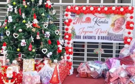 ABOBO/ ARBRE DE NOEL : KANDIA CAMARA DONNE LE SOURIRE A PLUS DE 7000 ENFANTS DE SA COMMUNE