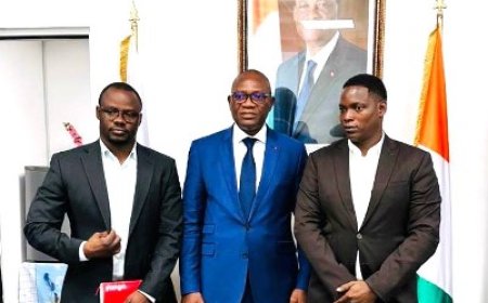 Renforcement de la mobilité urbaine pendant la CAN 2023 : le ministre Metch Adjé Silas accorde une audience à une compagnie de VTC