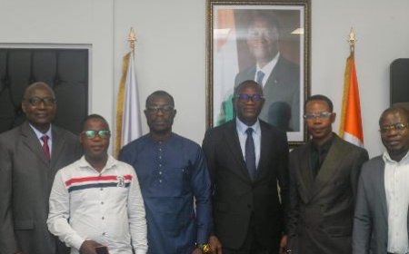 CAN 2023: Le Ministre délégué Adjé Silas Metch encourage la CJSRPCI