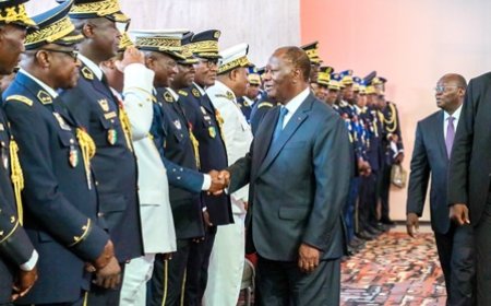Gestion de la situation sécuritaire : le Président Alassane Ouattara salue l'engagement et l'implication des acteurs de l'administration du territoire et des FACI