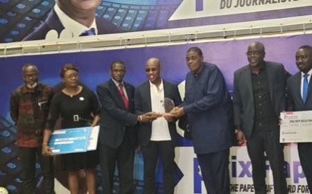 Richard Niamba, Journaliste Ivoirien, triomphe au Prix Pape Diouf