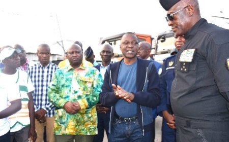 CAN 2023/ Sécurité routière : le ministre Amadou Koné s'assure du dispositif sur l’autoroute du nord avant le Match Côte d'Ivoire - Sénégal