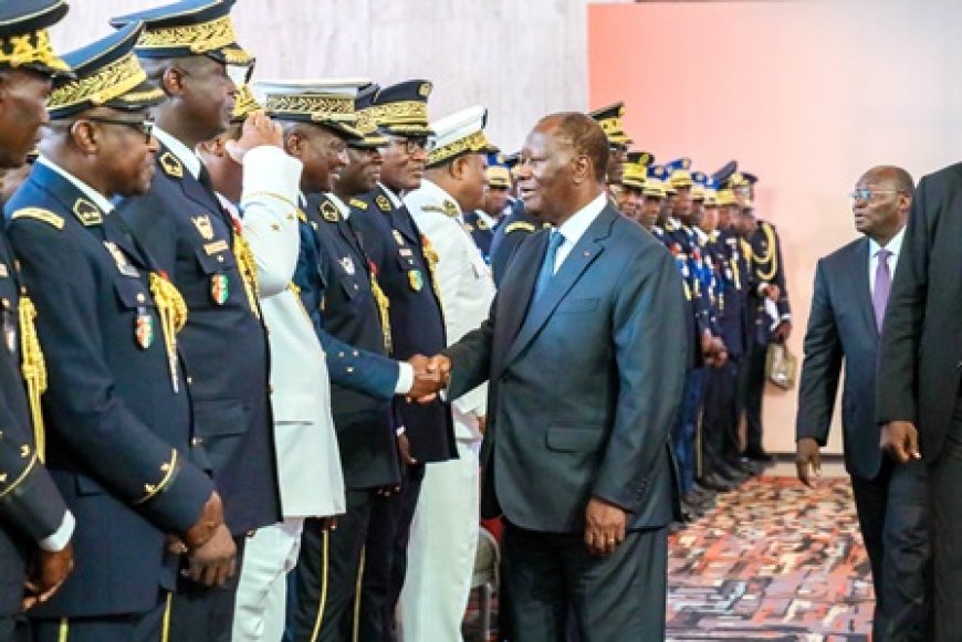 Gestion de la situation sécuritaire : le Président Alassane Ouattara salue l'engagement et l'implication des acteurs de l'administration du territoire et des FACI