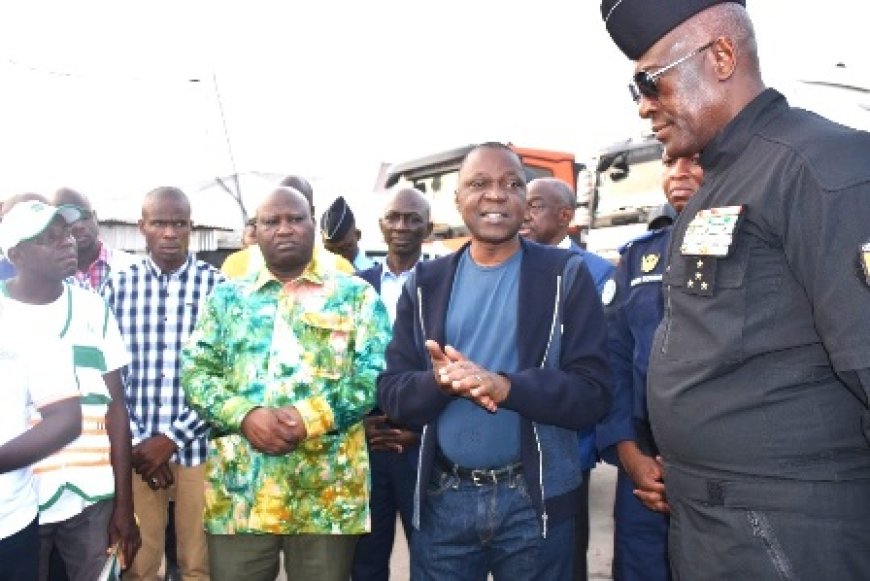 CAN 2023/ Sécurité routière : le ministre Amadou Koné s'assure du dispositif sur l’autoroute du nord avant le Match Côte d'Ivoire - Sénégal