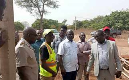 SINEMATIALI : Activités du conseil régional du Poro, le 4ème vice-président en visite de Chantiers.